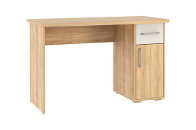 Стол компьютерный 1200 Лайт-1 дуб сонома/белый в Муравленко - muravlenko.mebel-tymen.ru | фото