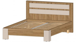 Ленора Кровать 1400 Дуб вотан/Кашемир в Муравленко - muravlenko.mebel-tymen.ru | фото