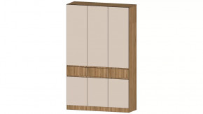 Ленора Шкаф 3х ств. Дуб вотан/Кашемир в Муравленко - muravlenko.mebel-tymen.ru | фото