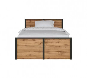 LOFT кровать LOZ120х200 (Дуб вотан/Черный) в Муравленко - muravlenko.mebel-tymen.ru | фото