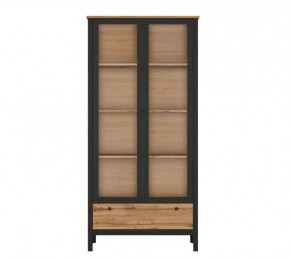 LOFT шкаф REG2W1S (Дуб вотан/Черный) в Муравленко - muravlenko.mebel-tymen.ru | фото