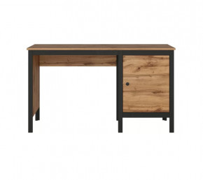 LOFT стол письменный BIU/130 (Дуб вотан/Черный) в Муравленко - muravlenko.mebel-tymen.ru | фото