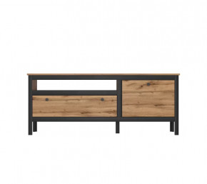 LOFT тумба RTV1D1S (Дуб вотан/Черный) в Муравленко - muravlenko.mebel-tymen.ru | фото