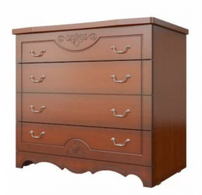 ЛОТОС ЛАК Комод 4 ящика Орех в Муравленко - muravlenko.mebel-tymen.ru | фото