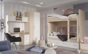 Модульная детская "Буратино" сонома/белый в Муравленко - muravlenko.mebel-tymen.ru | фото