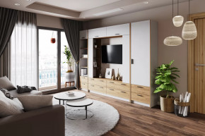 Модульная гостиная Оттавия Белый в Муравленко - muravlenko.mebel-tymen.ru | фото