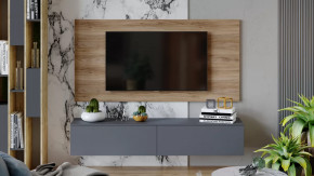 Модульная гостиная «Порто» Яблоня Беллуно, Графит софт в Муравленко - muravlenko.mebel-tymen.ru | фото