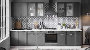 Модульная кухня «Белладжио» Белый, Софт графит в Муравленко - muravlenko.mebel-tymen.ru | фото