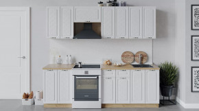 Модульная кухня «Бьянка» Дуб крафт золотой/Дуб белый в Муравленко - muravlenko.mebel-tymen.ru | фото