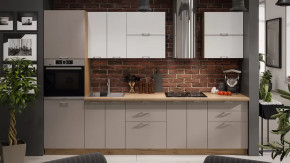 Модульная кухня «Габриэлла» Дуб крафт золотой/Сноу/Муссон в Муравленко - muravlenko.mebel-tymen.ru | фото