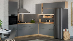 Модульная кухня «Габриэлла» Дуб крафт золотой/Титан в Муравленко - muravlenko.mebel-tymen.ru | фото