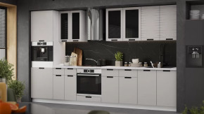 Модульная кухня «Гренада» Белый, Холст мокко в Муравленко - muravlenko.mebel-tymen.ru | фото