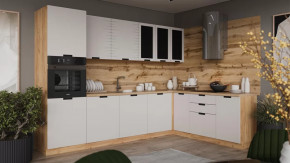 Модульная кухня «Гренада» Дуб Крафт золотой, Холст мокко в Муравленко - muravlenko.mebel-tymen.ru | фото