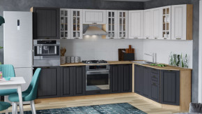 Модульная кухня «Лина» Дуб крафт золотой/Графит в Муравленко - muravlenko.mebel-tymen.ru | фото