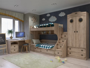 Модульная подростковая Мираж-1 Дуб баррик в Муравленко - muravlenko.mebel-tymen.ru | фото