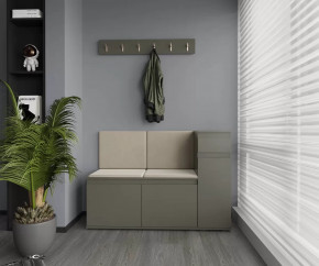 Модульная прихожая Stark 3 Серый графит/Велюр бежевый НК-мебель в Муравленко - muravlenko.mebel-tymen.ru | фото