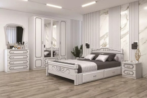 Модульная спальня Лакированный белый жемчуг в Муравленко - muravlenko.mebel-tymen.ru | фото