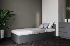 МОРИ КРМ 900.1/1 Кровать (сп/м 900*2000мм), ЛДСП Графит МП (НАСТИЛЫ) в Муравленко - muravlenko.mebel-tymen.ru | фото