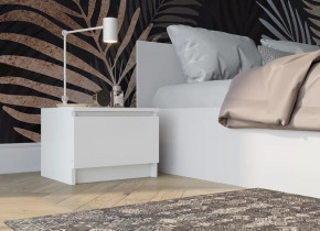 МОРИ ТПМ400.1 Тумба прикроватная (ш404*г350*в300мм), ЛДСП белый (МП/3) в Муравленко - muravlenko.mebel-tymen.ru | фото