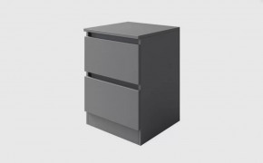 МОРИ ТПМ400.2 Тумба с 2мя ящ. (ш402*г420*в558мм), ЛДСП графит (МП) в Муравленко - muravlenko.mebel-tymen.ru | фото