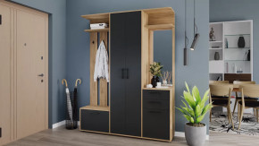Набор мебели для прихожей «Витра» Тип 2 Дуб Крафт золотой, Антрацит в Муравленко - muravlenko.mebel-tymen.ru | фото