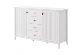 Никеа Комод 4 ящика 2 двери Белый в Муравленко - muravlenko.mebel-tymen.ru | фото