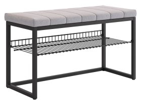 Обувница Классная 2 черный муар/оникс (велюр) в Муравленко - muravlenko.mebel-tymen.ru | фото