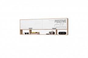 Полка для книг Джуниор, дуб сонома/ белый в Муравленко - muravlenko.mebel-tymen.ru | фото