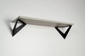 Полка навесная Рич кашемир/черный в Муравленко - muravlenko.mebel-tymen.ru | фото