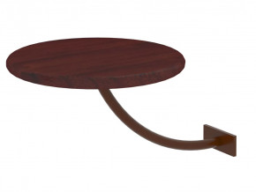 Полка прикроватная круглая Милсон коричневая в Муравленко - muravlenko.mebel-tymen.ru | фото