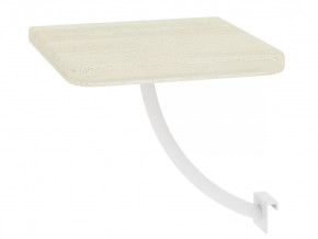 Полка прикроватная квадратная Милсон белая в Муравленко - muravlenko.mebel-tymen.ru | фото