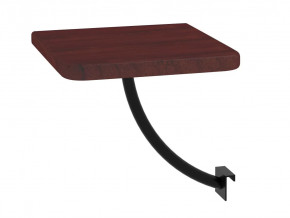 Полка прикроватная квадратная Милсон коричневая-металл черный в Муравленко - muravlenko.mebel-tymen.ru | фото