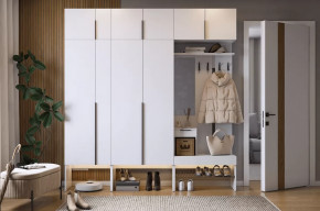 Прихожая Баско К10 белое дерево в Муравленко - muravlenko.mebel-tymen.ru | фото