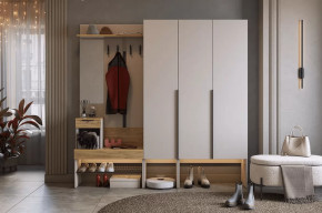 Прихожая Баско К11 кашемир/дуб крафт золотой в Муравленко - muravlenko.mebel-tymen.ru | фото