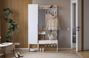 Прихожая Баско К3 белое дерево в Муравленко - muravlenko.mebel-tymen.ru | фото