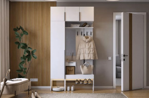 Прихожая Баско К4 белое дерево в Муравленко - muravlenko.mebel-tymen.ru | фото