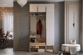 Прихожая Баско К4 кашемир/дуб крафт золотой в Муравленко - muravlenko.mebel-tymen.ru | фото