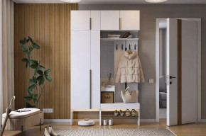 Прихожая Баско К6 белое дерево в Муравленко - muravlenko.mebel-tymen.ru | фото