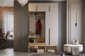 Прихожая Баско К6 кашемир/дуб крафт золотой в Муравленко - muravlenko.mebel-tymen.ru | фото