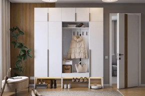 Прихожая Баско К7 белое дерево в Муравленко - muravlenko.mebel-tymen.ru | фото