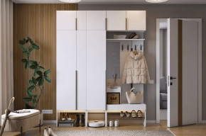Прихожая Баско К9 белое дерево в Муравленко - muravlenko.mebel-tymen.ru | фото