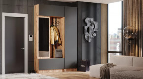 Прихожая Бавария Дуб вотан/графит в Муравленко - muravlenko.mebel-tymen.ru | фото