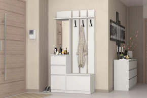 Прихожая Хилтон Белый в Муравленко - muravlenko.mebel-tymen.ru | фото