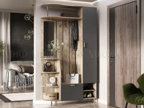 Прихожая Лика №2 1,2 м Дуб юкон, Графит в Муравленко - muravlenko.mebel-tymen.ru | фото