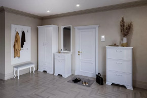 Прихожая модульная Грация Белая в Муравленко - muravlenko.mebel-tymen.ru | фото