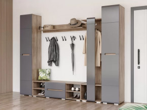 Прихожая Наоми графит нубук в Муравленко - muravlenko.mebel-tymen.ru | фото