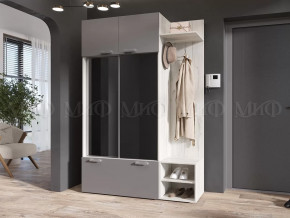 Прихожая Стелла Графит/Дуб Крафт Белый в Муравленко - muravlenko.mebel-tymen.ru | фото