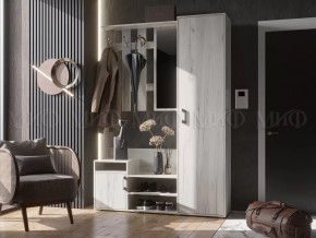 Прихожая Визит Дуб Крафт Белый в Муравленко - muravlenko.mebel-tymen.ru | фото