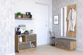 Прихожая Эго, набор №КТ-1, дуб крафт золотой/камень темный Диал в Муравленко - muravlenko.mebel-tymen.ru | фото