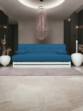 Прямой диван манго 1 Савана Деним/Планки белые в Муравленко - muravlenko.mebel-tymen.ru | фото